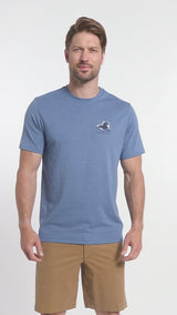 SALTWATER SHORT SLEEVE 
GRAPHIC TEE - MOONLIGHT BLUE