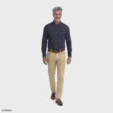 PERFORMANCE COMFORT PLAID BUTTON-DOWN SHIRT - MEDIEVAL BLUE