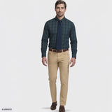 ALL-OVER STRETCH TARTAN BUTTON-DOWN DRESS SHIRT - JASPER