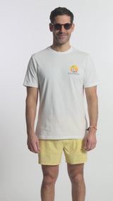 SALTWATER SHORT SLEEVE GRAPHIC TEE - BRIGHT WHITE