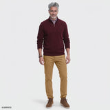 THERMASOFT SWEATER FLEECE QUARTER-ZIP - ZINFANDEL