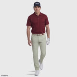 GOLF SWINGFLEX ELITE MESH SHORT SLEEVE POLO - ZINFANDEL