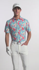 GOLF SWINGFLEX ELITE PRINTED POLO - DUBARRY