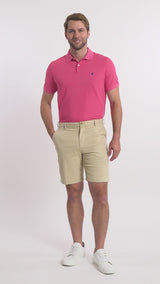 SALTWATER 9.5" FLAT FRONT CHINO SHORT - PALE KHAKI