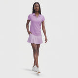 CHLOE COURTSIDE CAP SLEEVE POLO - SHEER LILAC