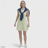 L’ACEY ZIP COURT PRINTED DRESS - YARROW
