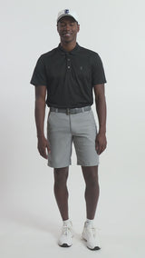GOLF GRID POLO - BLACK