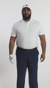 BIG & TALL GOLF SWINGFLEX MESH POLO - BRIGHT WHITE