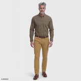 PERFORMANCE COMFORT BUTTON-DOWN SHIRT - CROCKERY