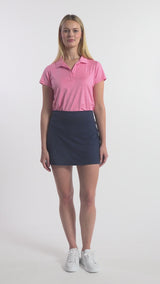 VENUS PLEATED BACK SKORT - NAVY