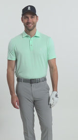 GOLF SWINGFLEX MESH POLO - LIMPET SHELL