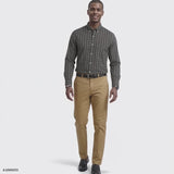 PERFORMANCE COMFORT PLAID BUTTON-DOWN SHIRT - DARK SHADOW