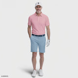 GOLF SWINGFLEX ELITE PRINTED POLO - PINK LEMONADE