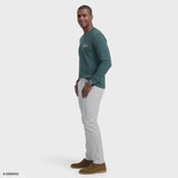 SALTWATER LONG SLEEVE BONEFISH GRAPHIC TEE - MEDITERRANEA