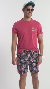 SALTWATER SHORT SLEEVE GRAPHIC TEE - HOLLY BERRY