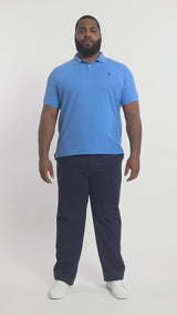 BIG & TALL ADVANTAGE PERFORMANCE POLO - BRIGHT COBALT