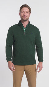 THERMASOFT SWEATER FLEECE 
QUARTER ZIP - RAIN FOREST
