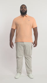 BIG & TALL ADVANTAGE PERFORMANCE POLO - CANTALOPE