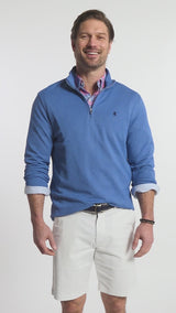 PERFORMANCE COMFORT QUARTER ZIP - BRIGHT COBALT