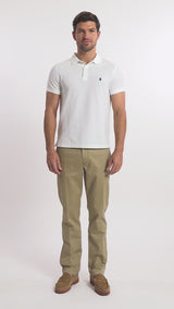 ADVANTAGE PERFORMANCE SHORT SLEEVE POLO SLIM - BRIGHT WHITE