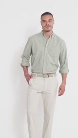 OXFORD LONG SLEEVE 
BUTTON DOWN SHIRT - THYME