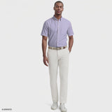 ALL-OVER STRETCH S/S PLAID BUTTON-DOWN DRESS SHIRT - PRISM PINK