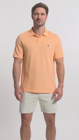 ADVANTAGE PERFORMANCE SHORT SLEEVE POLO - CANTALOUPE
