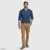 ADVANTAGE PERFORMANCE QUARTER ZIP FLEECE - TRUE NAVY