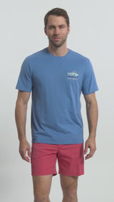 SALTWATER SHORT SLEEVE GRAPHIC TEE - RIVIERA