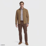 SHAKER FLEECE JACKET - CAMEL HTHR
