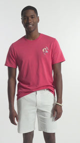 SALTWATER SHORT SLEEVE GRAPHIC TEE - HOLLY BERRY