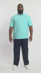 BIG & TALL ADVANTAGE PERFORMANCE POLO - BLUE RADIANCE