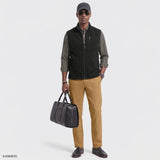 SWEATER FLEECE VEST - BLACK