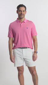 ADVANTAGE PERFORMANCE SHORT SLEEVE POLO - PINK CARNATION