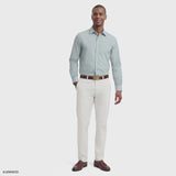ROYAL TEXTURE L/S BUTTON-DOWN DRESS SHIRT - HARBOR GRAY