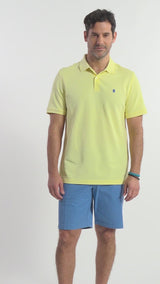 ADVANTAGE PERFORMANCE SHORT SLEEVE POLO - LEMON MERINGUE