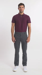 SALTWATER FLAT FRONT CHINO PANT - ASPHALT