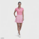 PAULINE PLEATED PULL-ON SKORT - SACHET PINK