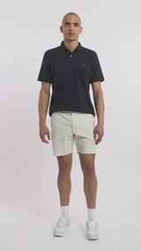 INTERLOCK SHORT SLEEVE POLO - BLACK