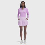 PAULINE PLEATED PULL-ON SKORT - SHEER LILAC