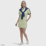 ALLY PRINTED S/S POLO - YARROW