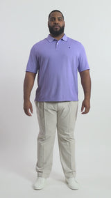 BIG & TALL ADVANTAGE PERFORMANCE POLO - DAHLIA PURPLE
