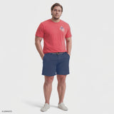 BIG & TALL SALTWATER SHORT SLEEVE GRAPHIC TEE - GARNET ROSE