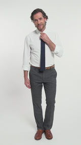 PERFORMANCE FLAT FRONT DRESS PANTS - BLACK