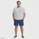 BIG & TALL SALTWATER SHORT SLEEVE GRAPHIC TEE - HARBOR MIST