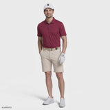 GOLF SWINGFLEX ELITE SHORT SLEEVE PRINTED POLO - SUNDRIED TOMATO