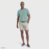 SALTWATER SOFT WASH POCKET CREW - BERYL GREEN