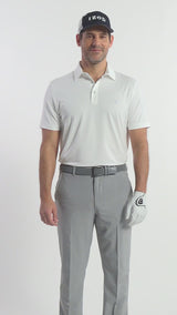 GOLF SWINGFLEX MESH POLO - BRIGHT WHITE