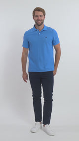 ADVANTAGE PERFORMANCE SHORT SLEEVE POLO - BLUE REVIVAL
