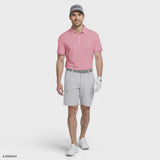 GOLF SWINGFLEX ELITE PRINTED POLO - PINK LEMONADE